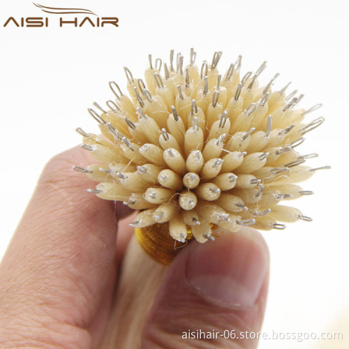 Aisi Hair No Shedding No Tangle Grade 9A Wholesale Price Russian Nano Ring Hair Extension